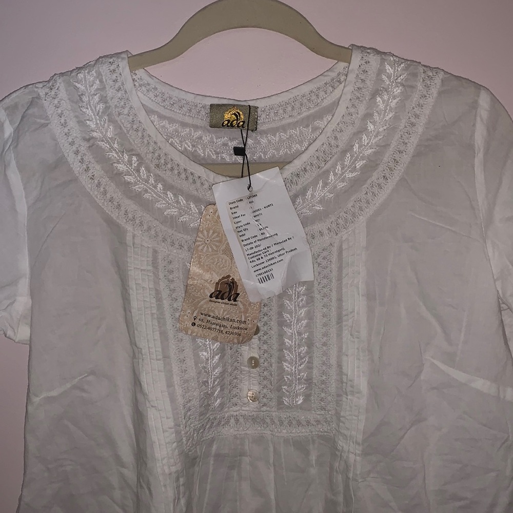 ADA White Ladies-Kurti size Large
